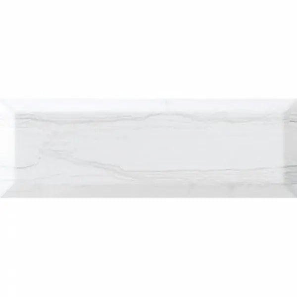 Laguna Bevelled Matt White 10cm X 30cm Wall Tile